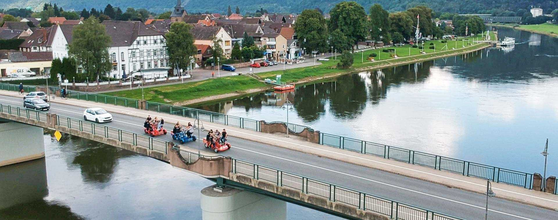 Conference-Bikes für Kegelclub - Fahrten